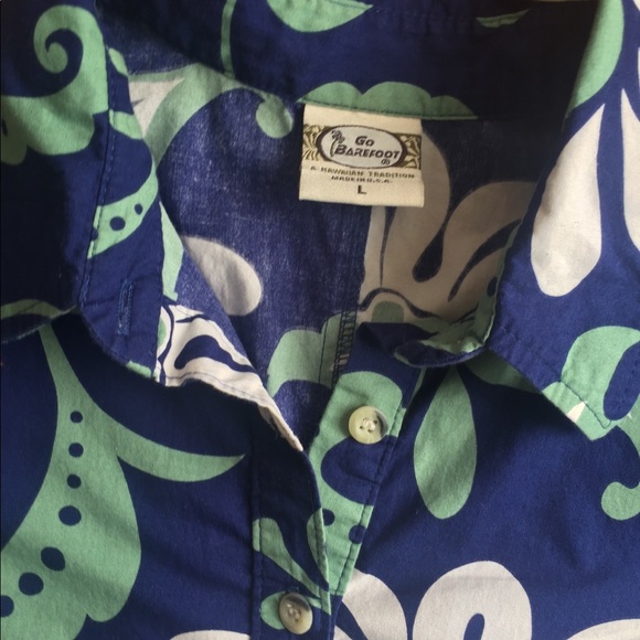 Go Barefoot Hawaiian Pullover Top - Picture 2 of 4